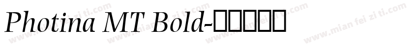 Photina MT Bold字体转换